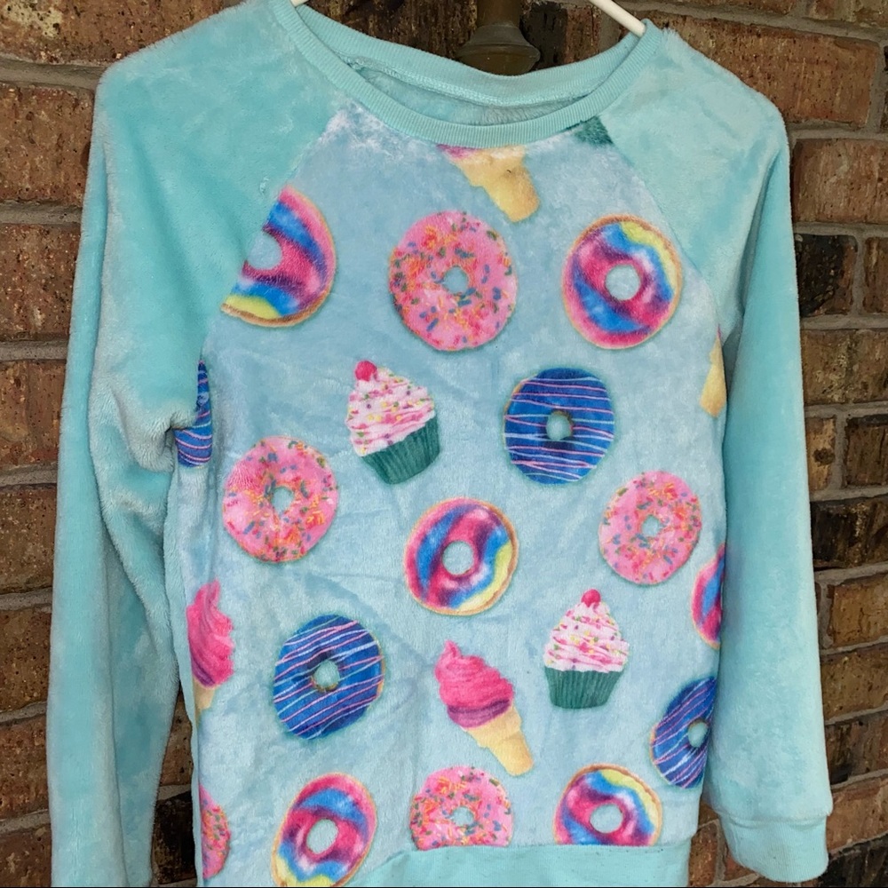 Justice girls fuzzy sweater